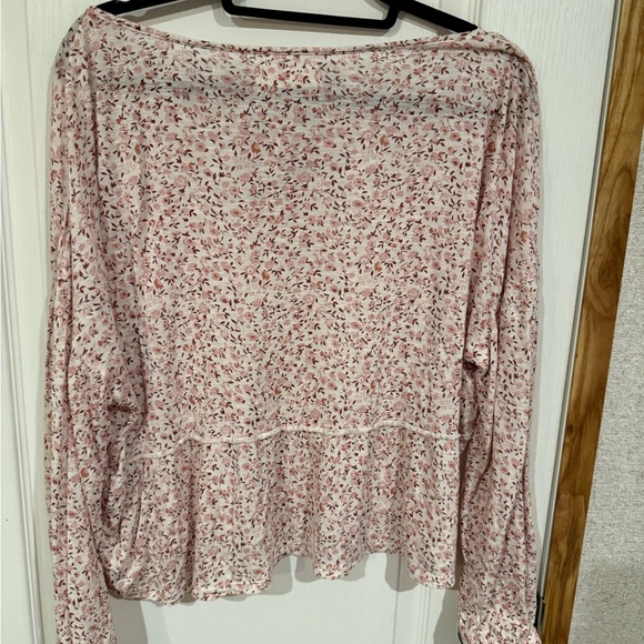 Lucky Brand Women's Floral Blouse - Light Pink - Picture 3 of 4